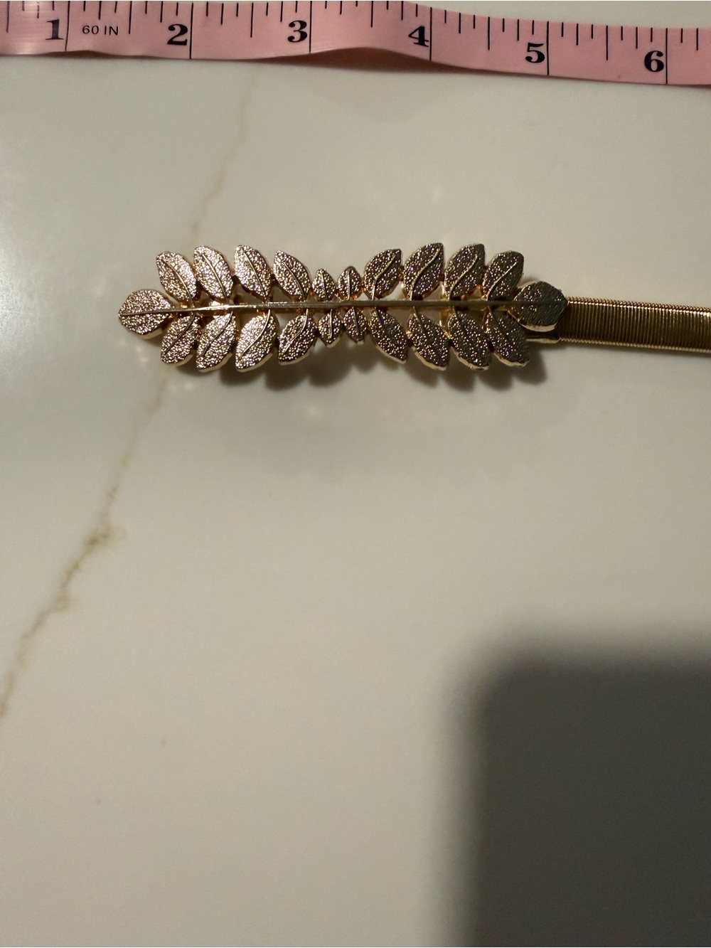 Gold Leaf stretch belt